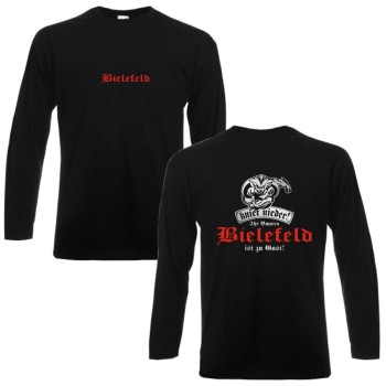 Bielefeld kniet nieder Ihr Bauern, bedrucktes Longsleeve (SFU13-05b)