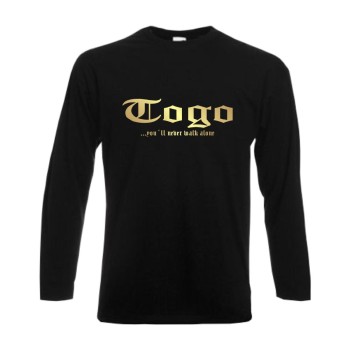 Longsleeve TOGO, never walk alone, S - 6XL (WMS01-64b)