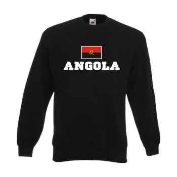 Sweatshirt ANGOLA, Flagshirt, Fanshirt S - 6XL (WMS02-08c)
