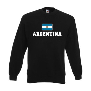 Sweatshirt ARGENTINIEN, Flagshirt, Fanshirt S - 6XL (WMS02-09c)
