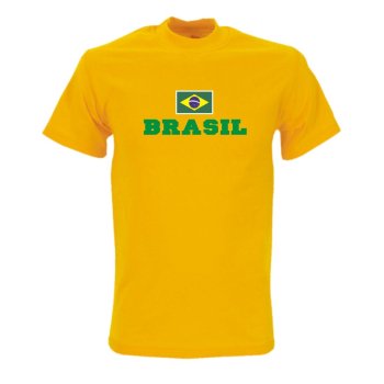 T-Shirt BRASILIEN (Brasil), Flagshirt, Fanshirt S - 5XL (WMS02-12a)