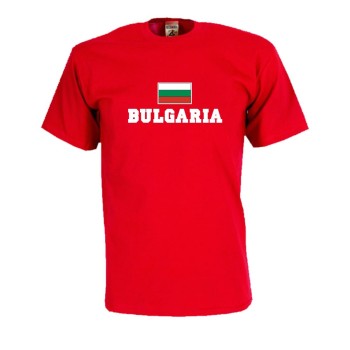 T-Shirt BULGARIEN (Bulgaria), Flagshirt, Fanshirt S - 5XL (WMS02-13a)