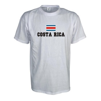 T-Shirt COSTA RICA, Flagshirt, Fanshirt S - 5XL (WMS02-15a)