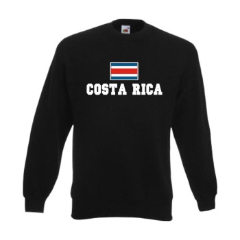 Sweatshirt COSTA RICA, Flagshirt, Fanshirt S - 6XL (WMS02-15c)