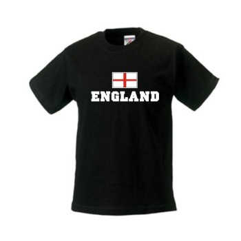 Kinder T-Shirt ENGLAND, Flagshirt, Ländershirt (WMS02-19f)