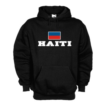 Kapuzensweat HAITI, Flagshirt, Fan Hoodie S-6X (WMS02-24d)