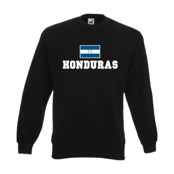 Sweatshirt HONDURAS, Flagshirt, Fanshirt S - 6XL (WMS02-25c)