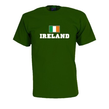 T-Shirt IRLAND, Flagshirt, Fanshirt S - 5XL (WMS02-27a)