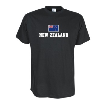 T-Shirt NEUSEELAND (New Zealand), Flagshirt, Fanshirt S - 5XL (WMS02-40a)