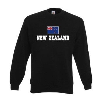Sweatshirt NEUSEELAND (New Zealand), Flagshirt, Fanshirt S - 6XL (WMS02-40c)