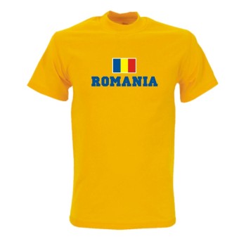 T-Shirt RUMÄNIEN (Romania), Flagshirt, Fanshirt S - 5XL (WMS02-51a)
