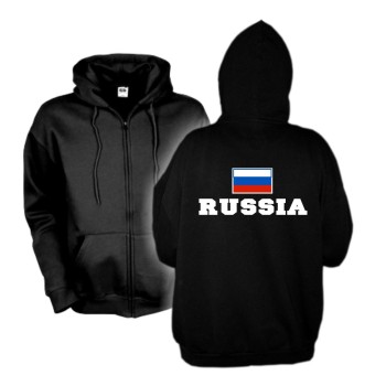 Kapuzenjacke RUSSLAND (Russia), Flagshirt, Hoodie S-6XL (WMS02-52e)