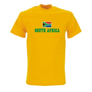 T-Shirt SÜDAFRIKA (South Africa), Flagshirt, Fanshirt S - 5XL  (WMS02-61a)