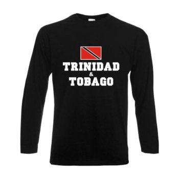 Longsleeve TRINIDAD & TOBAGO, Flagshirt, Fanshirt S - 6XL (WMS02-65b)