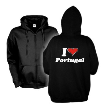 Kapuzenjacke I love PORTUGAL Länder Fan Hoodie (WMS04-49e)