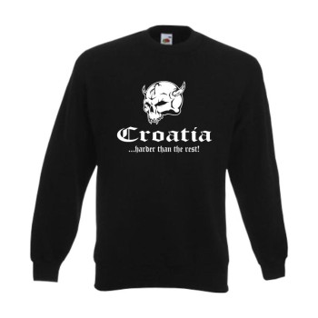 Sweatshirt KROATIEN (Croatia) harder than the rest (WMS05-35c)