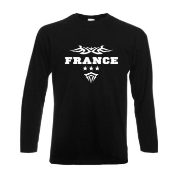 Longsleeve FRANKREICH (France) Ländershirt S - 6XL (WMS06-21b)