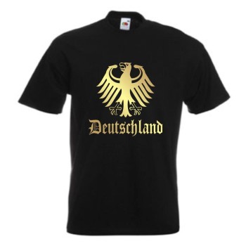 T-Shirt DEUTSCHLAND, Ländershirt mit Bundesadler (WMS07-03a)