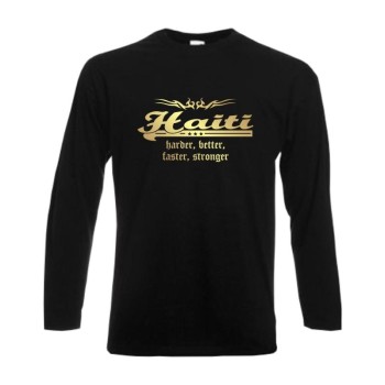 Longsleeve HAITI harder better faster stronger (WMS07-24b)