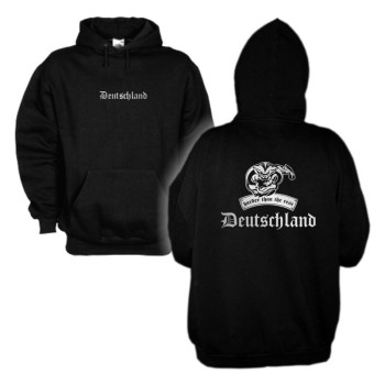 Kapuzensweat DEUTSCHLAND harder than the rest S-6XL (WMS08-01d)