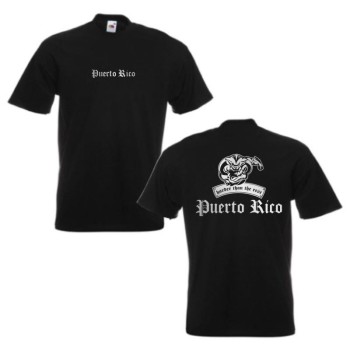 T-Shirt PUERTO RICO harder than the rest, S - 12XL (WMS08-50a)