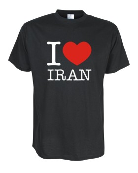 T-Shirt, I love IRAN, Länder Fanshirt S-5XL (WMS11-26)