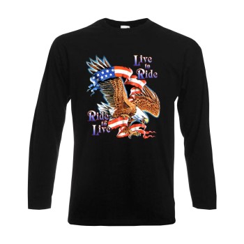 Longsleeve Live to Ride / Ride to Live, langarm Funshirt S - 6XL (ABR00244)