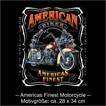Fun T-Shirt Americas Finest Motorcycle, Funshirt S - 6XL (ABR01047)