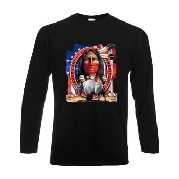 Longsleeve American Heritage, Indianer langarm Funshirt