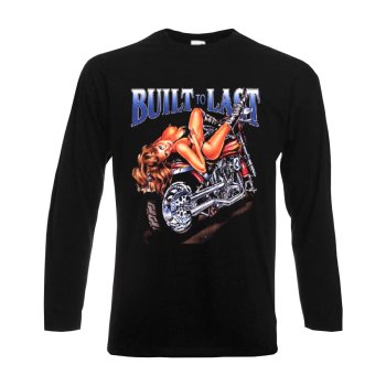 Longsleeve Built to last, Biker langarm Funshirt