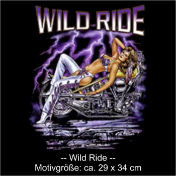Sweatshirt Wild Ride, Biker Funshirt S - 6XL (ASG00289)