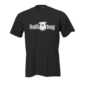 bull dog - schwarzes Kult Fun T-Shirt (BL001)