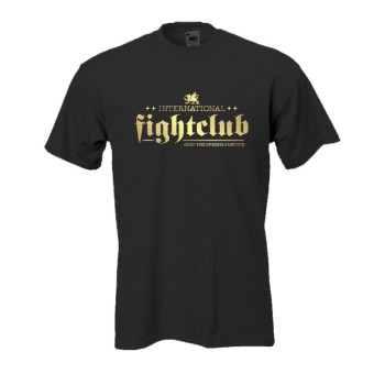 International fightclub - schwarzes Fun T-Shirt (BL015)