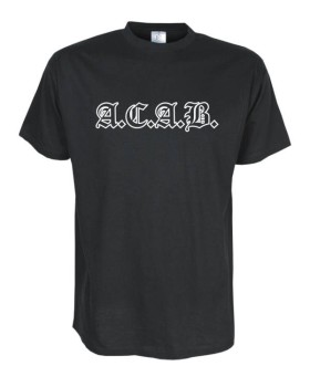 A.C.A.B.  acab, Fun T-Shirt in Übergrössen 3XL bis 12XL