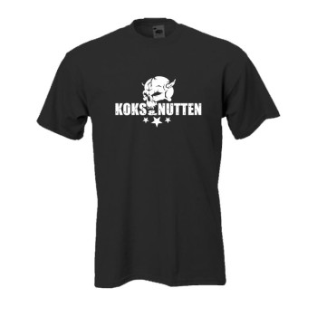 Koks & Nutten skull schwarzes Fun T-Shirt (BL046)