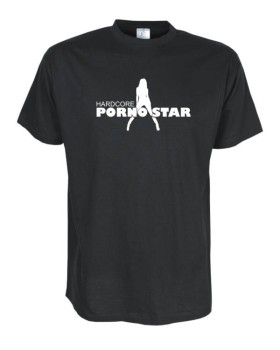 PORNO STAR, Fun T-Shirt in Übergrößen 3XL bis 12XL