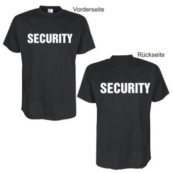 Security, Fun T-Shirt in Übergrößen 3XL bis 12XL