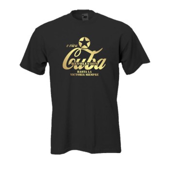 Cuba, hasta la victoria siempre schwarzes Fun T-Shirt (BL058)