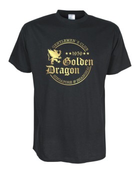 Golden Dragon, Fun T-Shirt in Übergrößen 3XL bis 12XL