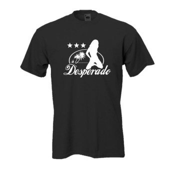 Desperado, schwarzes Fun T-Shirt (BL083)