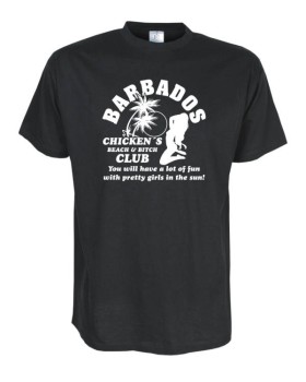 Barbados chicken´s club, Fun T-Shirt in Übergrößen