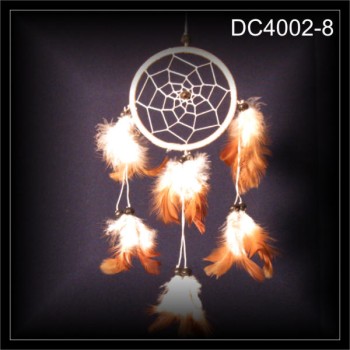 Kleiner Traumfänger, Dreamcatcher, Zwirn weiß 9x30cm (DC4002-8)