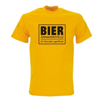 Bier Annahmestelle, Fun T-Shirt