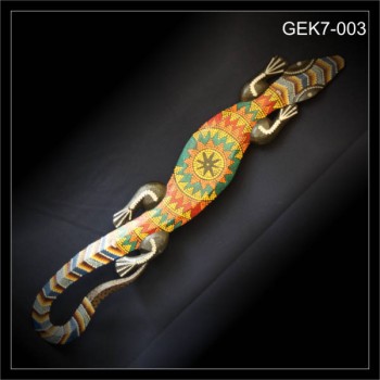 Holz Gecko 100cm Dotpaint (GEK7-003)
