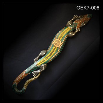 Holz Gecko 100cm Dotpaint (GEK7-006)