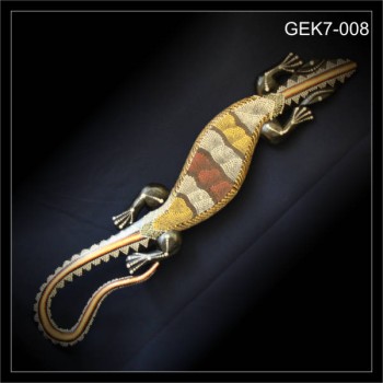 Holz Gecko 100cm Dotpaint (GEK7-008)