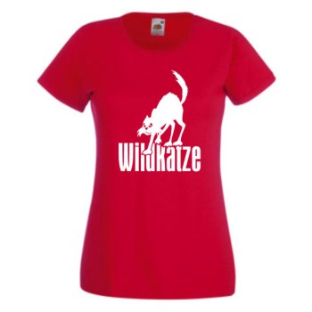 Wildkatze, T-Shirt, Damen Funshirt