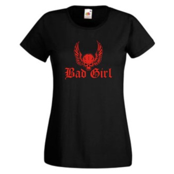 Bad Girl, T-Shirt, Damen Funshirt