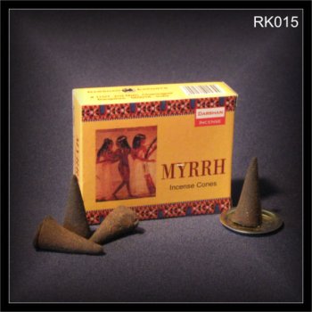 Myrrh 10 Räucherkegel aus Indien (RK015)