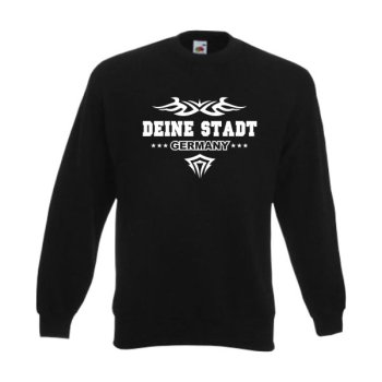 Sweatshirt Deine Stadt, GERMANY, Tribal Städteshirt (SFU09-01c)